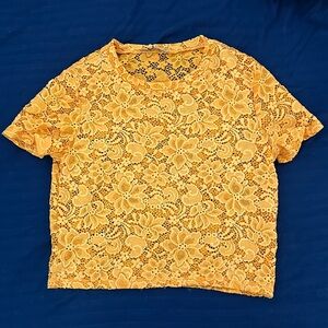 Small Yellow mesh top from Zara